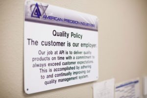 API's Quality Policy