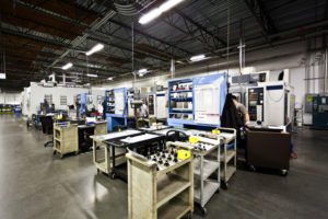 Inside the American Precision Industries warehouse